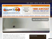 Tablet Screenshot of aircoataustralia.com.au
